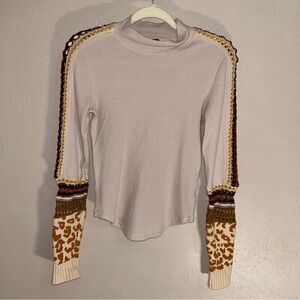 FP Movement by Free People Long Sleeve Knit thermal Multicolor Sleeves